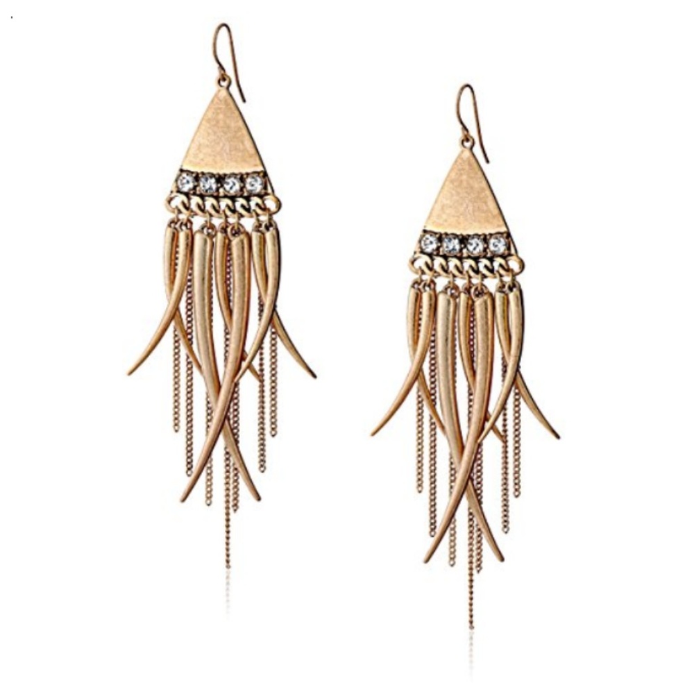 Sam Edelman Fringe Chandelier Earrings